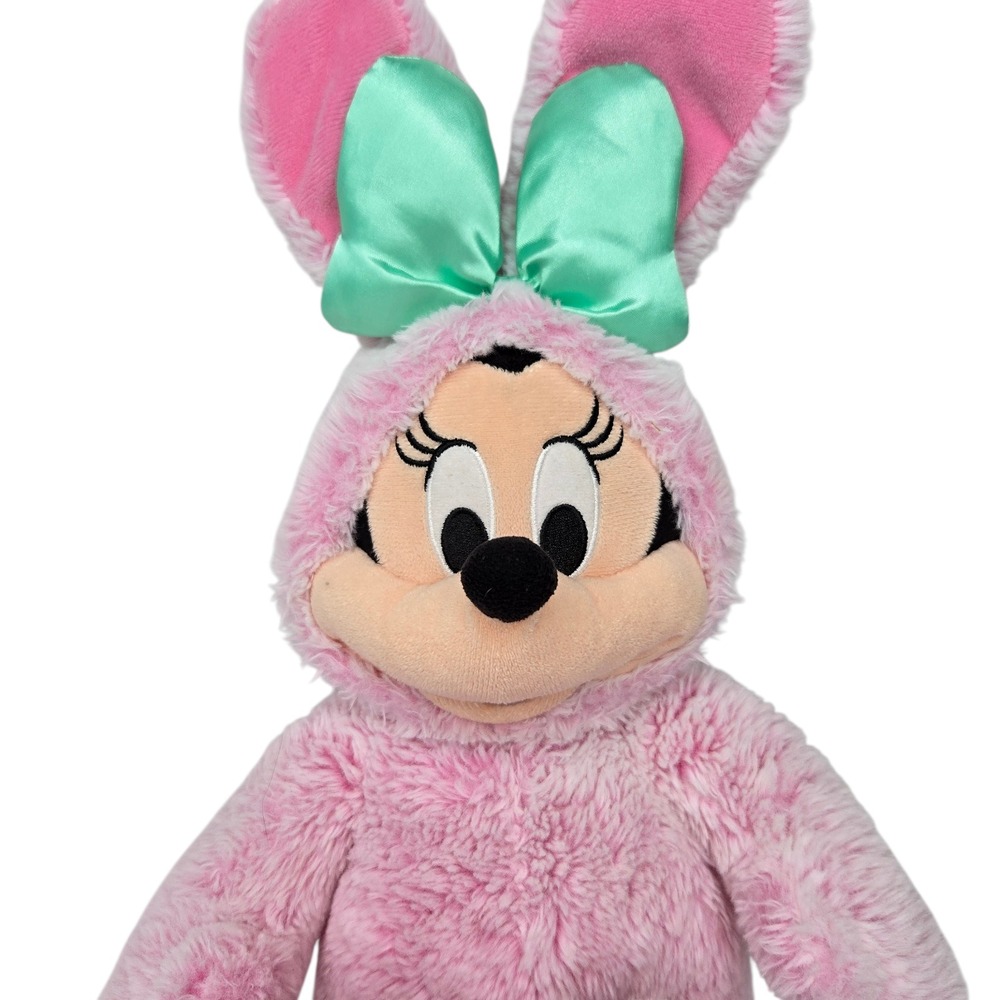 Disney Store Minnie Mouse Bunny Rabbit Stuffed Plush Pink Easter Spring 10" 2021 - Picture 2 of 7